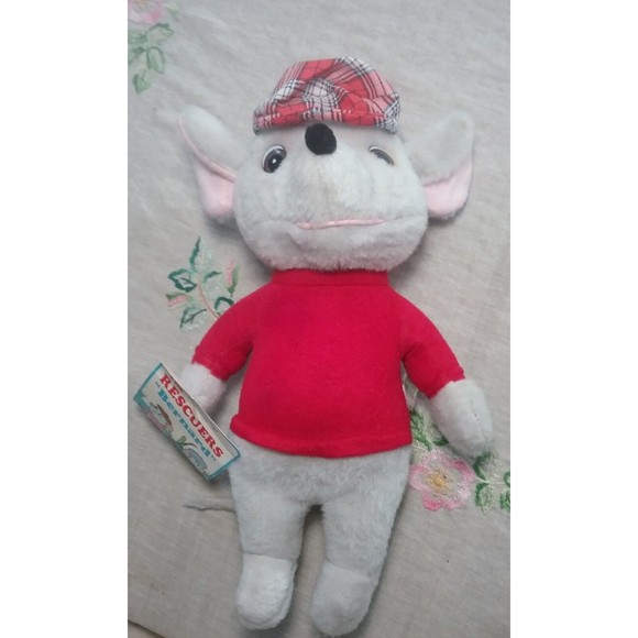 1977 The Rescuers Bernard Mouse Plush Knickerbocker Walt Disney Org. Tag - Picture 11 of 13